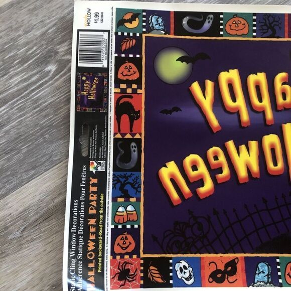 Static Cling Window Decorations NEW Reusable . Happy Halloween - Picture 2 of 7